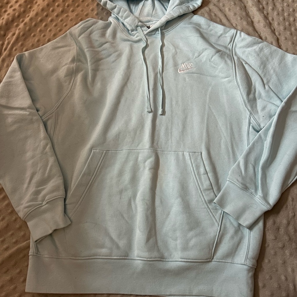 Nike Men's Light Blue Hoodie